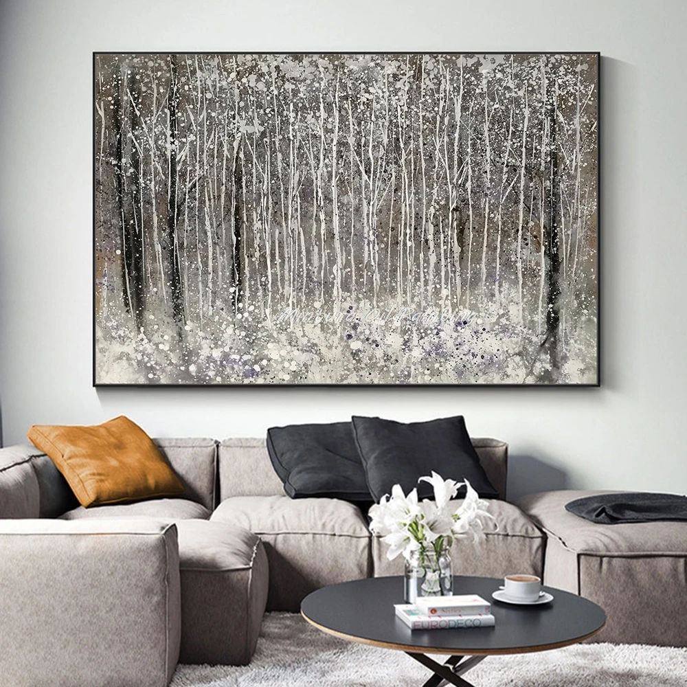 Mintura,Oil Painting on Canvas,Handmade,Wall Art,Decoration Canvas Picture,Misty Birch Forest Paintings for Living Room No Frame
Mintura,Oil Painting on Canvas,Handmade,Wall Art,Decoration Canvas Picture,Misty Birch Forest Paintings for Living Room No Frame