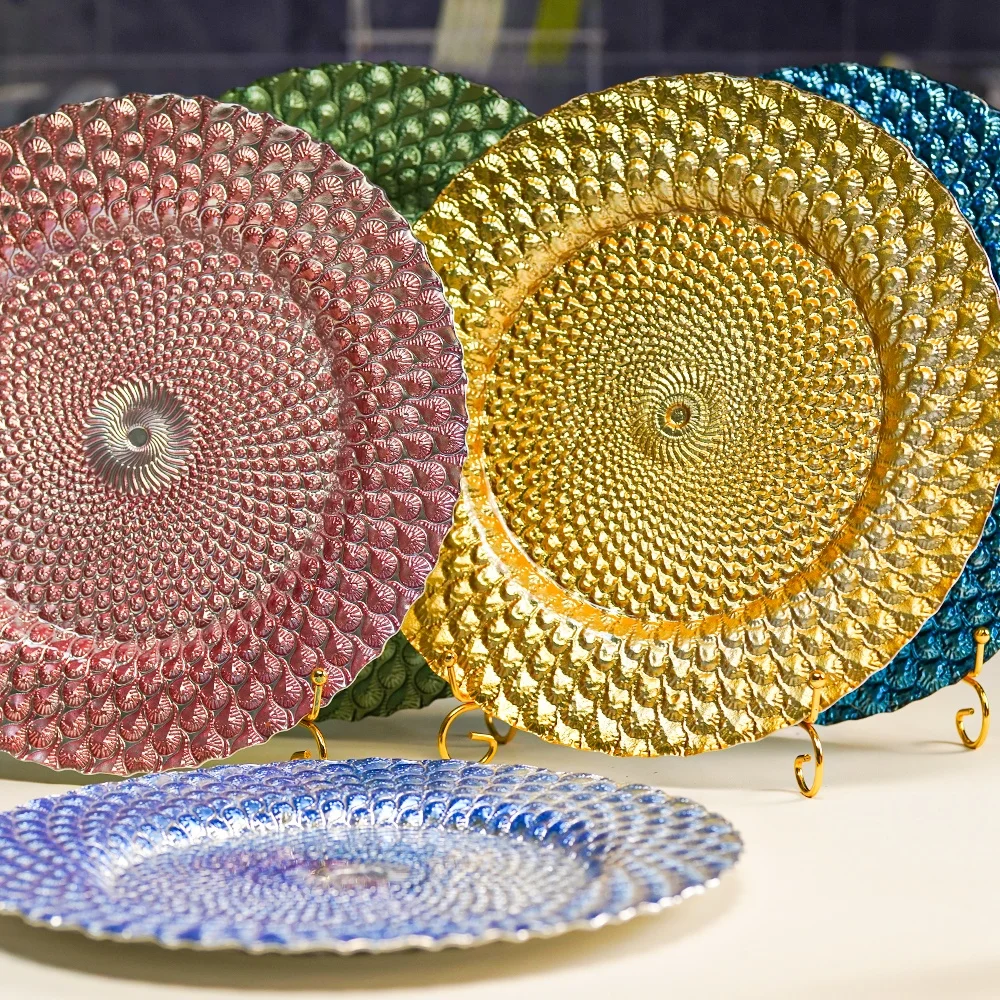 Luxury Elegant Glass Green Blue Gold Chargers Plate Wedding Decoration Set Plate Charger Dinner Plates
Luxury Elegant Glass Green Blue Gold Chargers Plate Wedding Decoration Set Plate Charger Dinner Plates