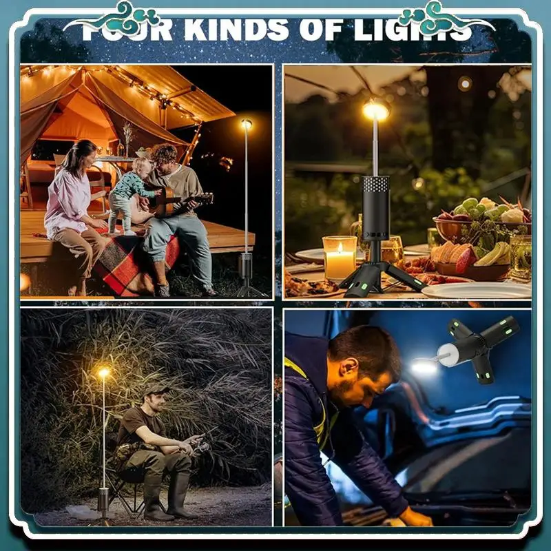 Reliable Outdoor Telescopic Camping Light 10000Mah Portable LED Work Light Magnet Tripod Base Tent Telescoping Camping Lantern
Reliable Outdoor Telescopic Camping Light 10000Mah Portable LED Work Light Magnet Tripod Base Tent Telescoping Camping Lantern