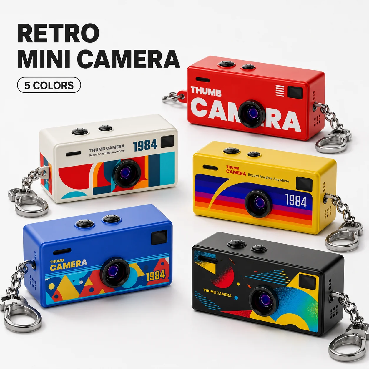 1Pc Portable Mini Thumb Camera Keychain Camcorder 1080p Video Recorder with Memory Card Support and Built-in Flash for Events
1Pc Portable Mini Thumb Camera Keychain Camcorder 1080p Video Recorder with Memory Card Support and Built-in Flash for Events