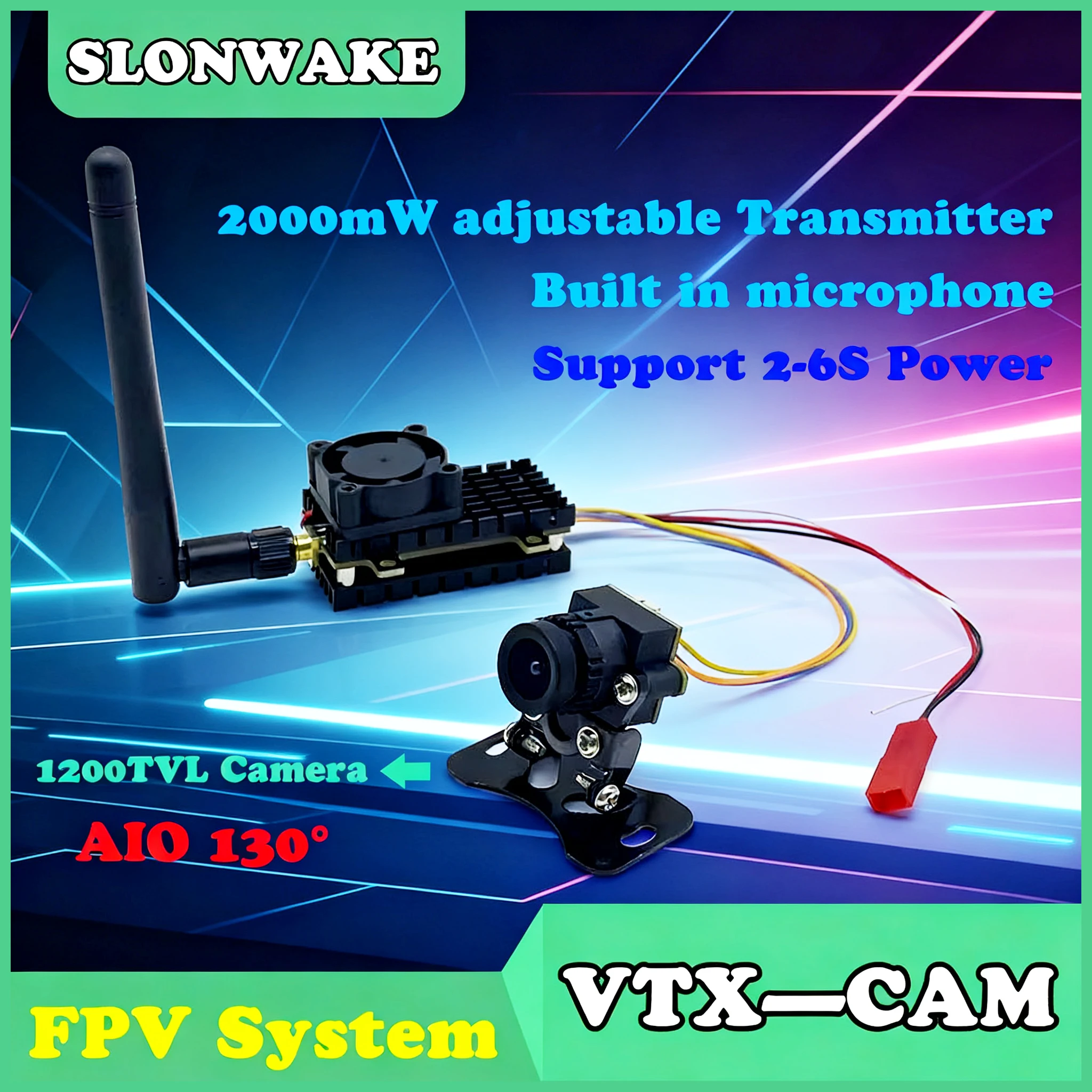 Видеопередатчик 5,8 ГГц, 2 Вт, 48-канальная пусковая установка VTX с CMOS 1200TVL NTSC/PAL, переключаемая fpv-камера для гоночного дрона FPV с дальним радиусом действия 
Видеопередатчик 5,8 ГГц, 2 Вт, 48-канальная пусковая установка VTX с CMOS 1200TVL NTSC/PAL, переключаемая fpv-камера для гоночного дрона FPV с дальним радиусом действия