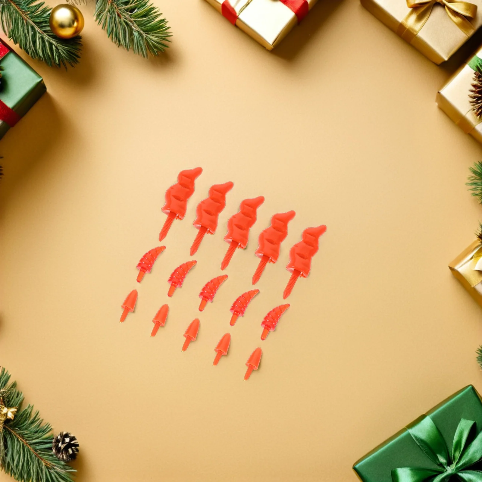 150Pcs Mini Snowman Nose Set - Semi-Transparent Plastic Carrot for DIY Christmas Decoration Craft Supplies
150Pcs Mini Snowman Nose Set - Semi-Transparent Plastic Carrot for DIY Christmas Decoration Craft Supplies