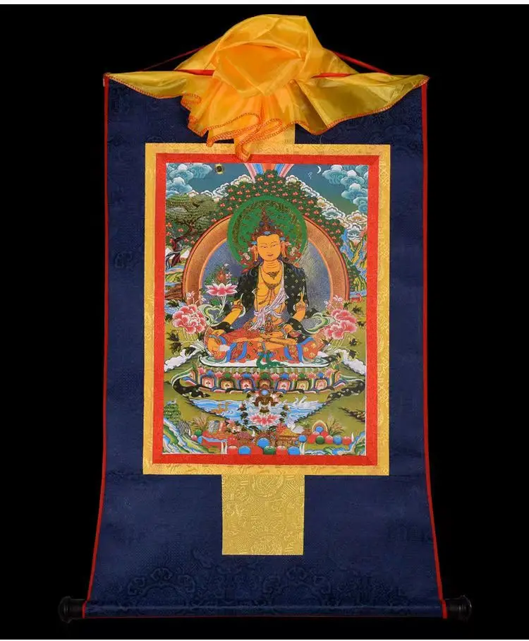 Тибетский буддийский Будда, шелковая позолоченная Тханка, Танка Кsitigarbha Dizang Pusa 35 СМ
Тибетский буддийский Будда, шелковая позолоченная Тханка, Танка Кsitigarbha Dizang Pusa 35 СМ