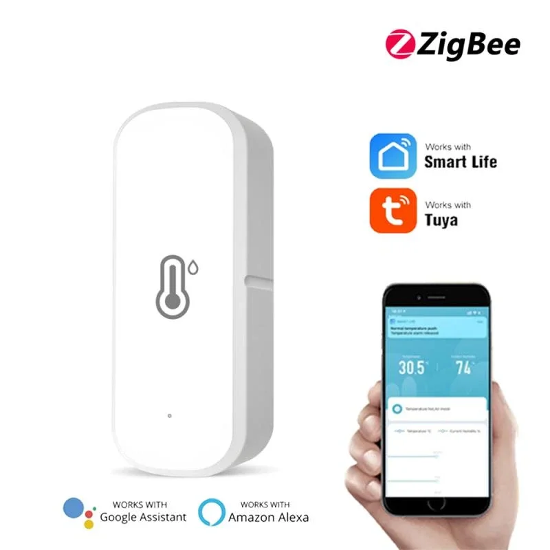 Датчик температуры и влажности Zigbee Tuya, контроль в режиме реального времени, приложение для умного дома, работает со шлюзом Alexa Google Home
Датчик температуры и влажности Zigbee Tuya, контроль в режиме реального времени, приложение для умного дома, работает со шлюзом Alexa Google Home