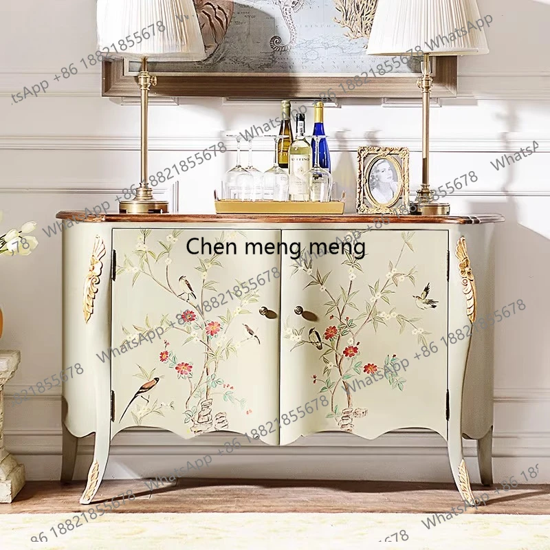 American entrance painted entrance entrance hall living room hand painted decorative cabinet solid wood dining side cabinet
American entrance painted entrance entrance hall living room hand painted decorative cabinet solid wood dining side cabinet