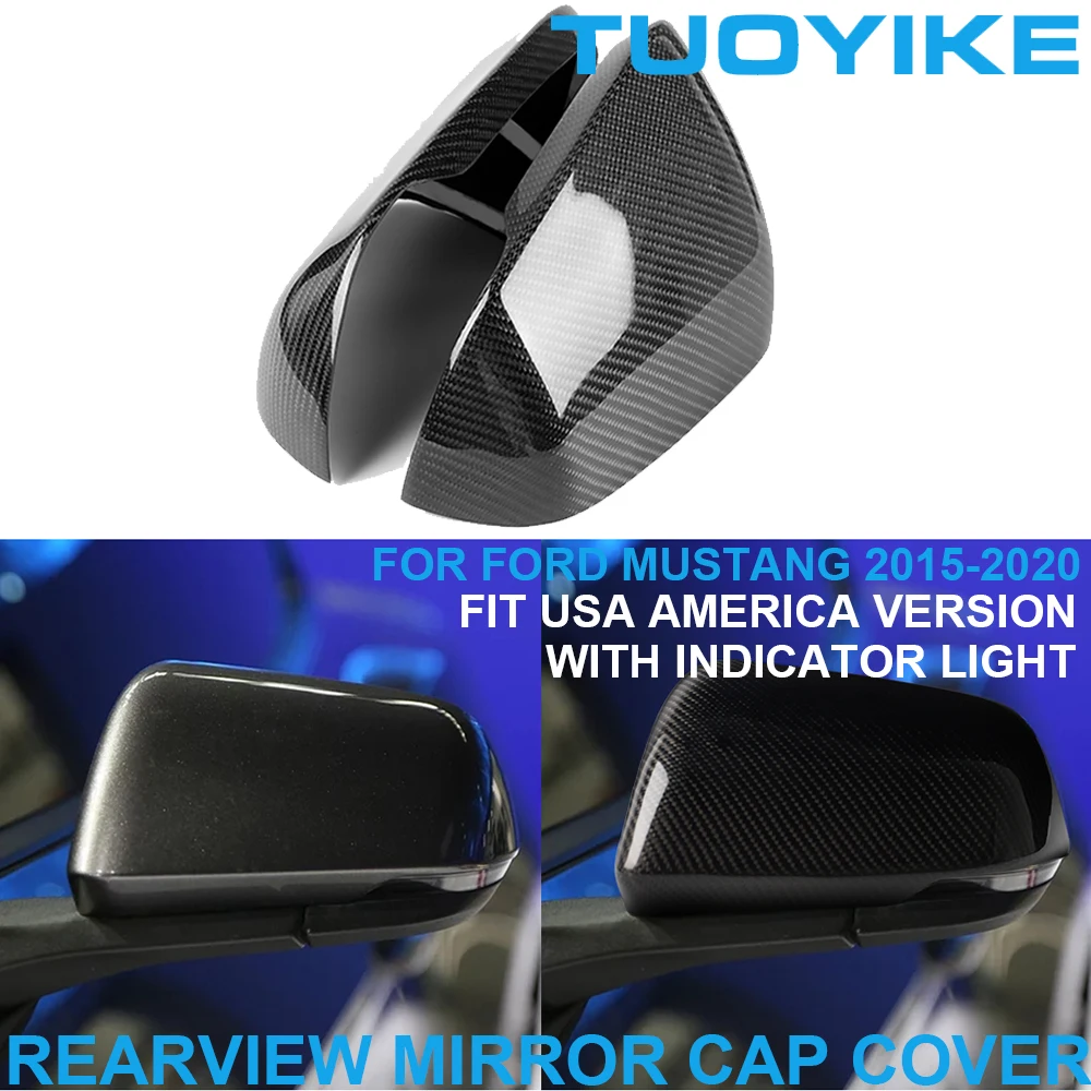 Car Styling Real Dry Carbon Fiber Rearview Side Mirror Cover Cap Shell Trim For FORD Mustang USA Version Indicator Light 2015-20
Car Styling Real Dry Carbon Fiber Rearview Side Mirror Cover Cap Shell Trim For FORD Mustang USA Version Indicator Light 2015-20