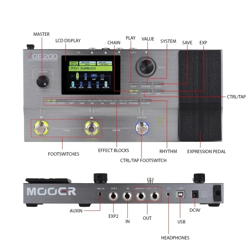 【Best-selling】MOOER GE200 Guitar Effects Pedal Speaker Simulation Guitar Integrated Effect with 40 Drum Beats and 10 Metronome D
【Best-selling】MOOER GE200 Guitar Effects Pedal Speaker Simulation Guitar Integrated Effect with 40 Drum Beats and 10 Metronome D