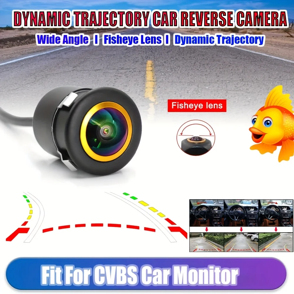Dynamic Trajectory Reverse Car Camera with 170° Fisheye Lens, CCD Sensor, Wide Angle, Night Vision & Moving Trajectory Line
Dynamic Trajectory Reverse Car Camera with 170° Fisheye Lens, CCD Sensor, Wide Angle, Night Vision & Moving Trajectory Line