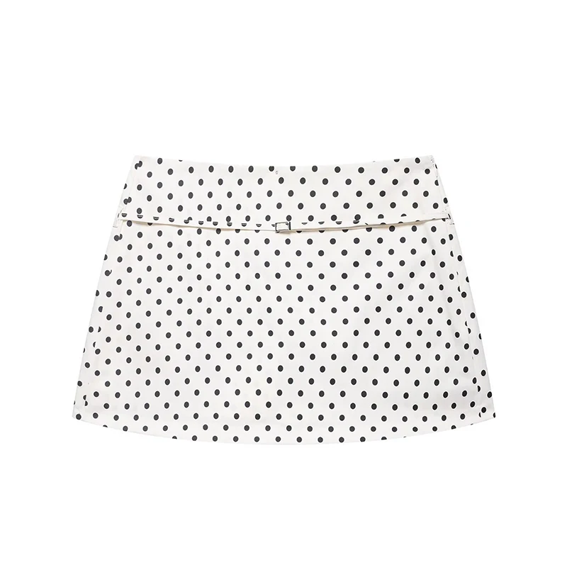Women's Mini Skirt Shorts Fashion Belt Polka Dot Print Short Skirts Woman Mid Waist Short Skirts Female Summer Casual Shorts
Women's Mini Skirt Shorts Fashion Belt Polka Dot Print Short Skirts Woman Mid Waist Short Skirts Female Summer Casual Shorts
