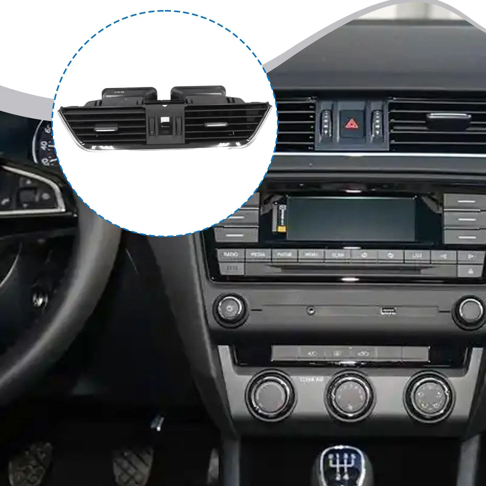 Центральная вентиляционная рама, замена выходной панели кондиционера, аксессуары для салона автомобиля для Octavia 5ed82095 
Центральная вентиляционная рама, замена выходной панели кондиционера, аксессуары для салона автомобиля для Octavia 5ed82095