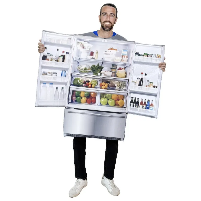 Smart Refrigerator Cosplay Costume Novelty Halloween Outfits Adults Party Bar Crawl Stage Shows Funny Home Appliance Role Play
Smart Refrigerator Cosplay Costume Novelty Halloween Outfits Adults Party Bar Crawl Stage Shows Funny Home Appliance Role Play