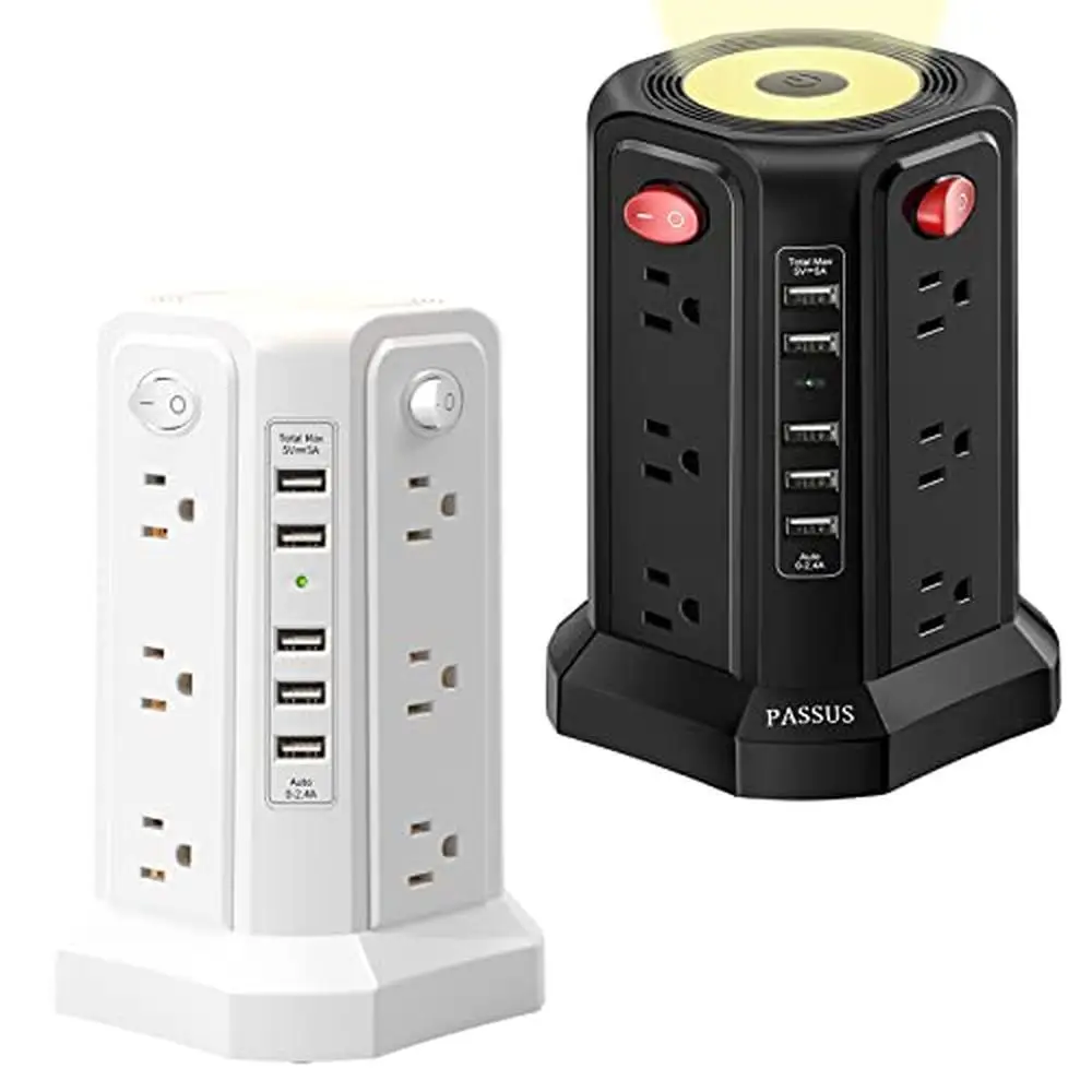 Вертикальный удлинитель Tower Surge Protector 12 розеток переменного тока 5 портов USB 10 футов удлинитель ночник энергосберегающий переключатель
Вертикальный удлинитель Tower Surge Protector 12 розеток переменного тока 5 портов USB 10 футов удлинитель ночник энергосберегающий переключатель
