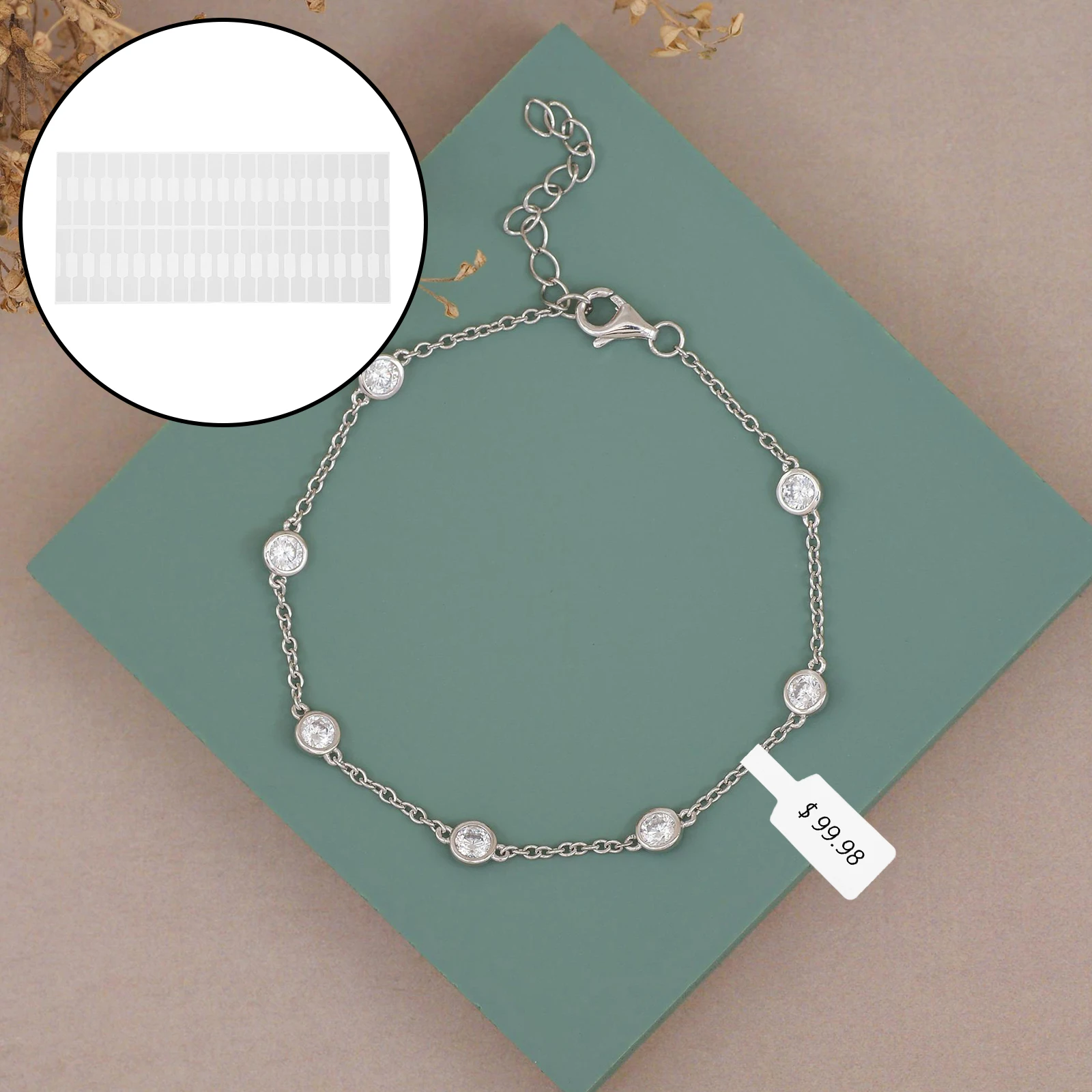 2000 PCS Jewelry Self-adhesive Price Tags Dumbbell Sticker Labels and White Packaging Card Paper
2000 PCS Jewelry Self-adhesive Price Tags Dumbbell Sticker Labels and White Packaging Card Paper