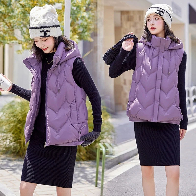 Korean Down Cotton Padded Vest Women Thicke Cropped Slim Outerwear New Autumn/Winter Sleeveless Jacket Female Cotton Waistcoat
Korean Down Cotton Padded Vest Women Thicke Cropped Slim Outerwear New Autumn/Winter Sleeveless Jacket Female Cotton Waistcoat