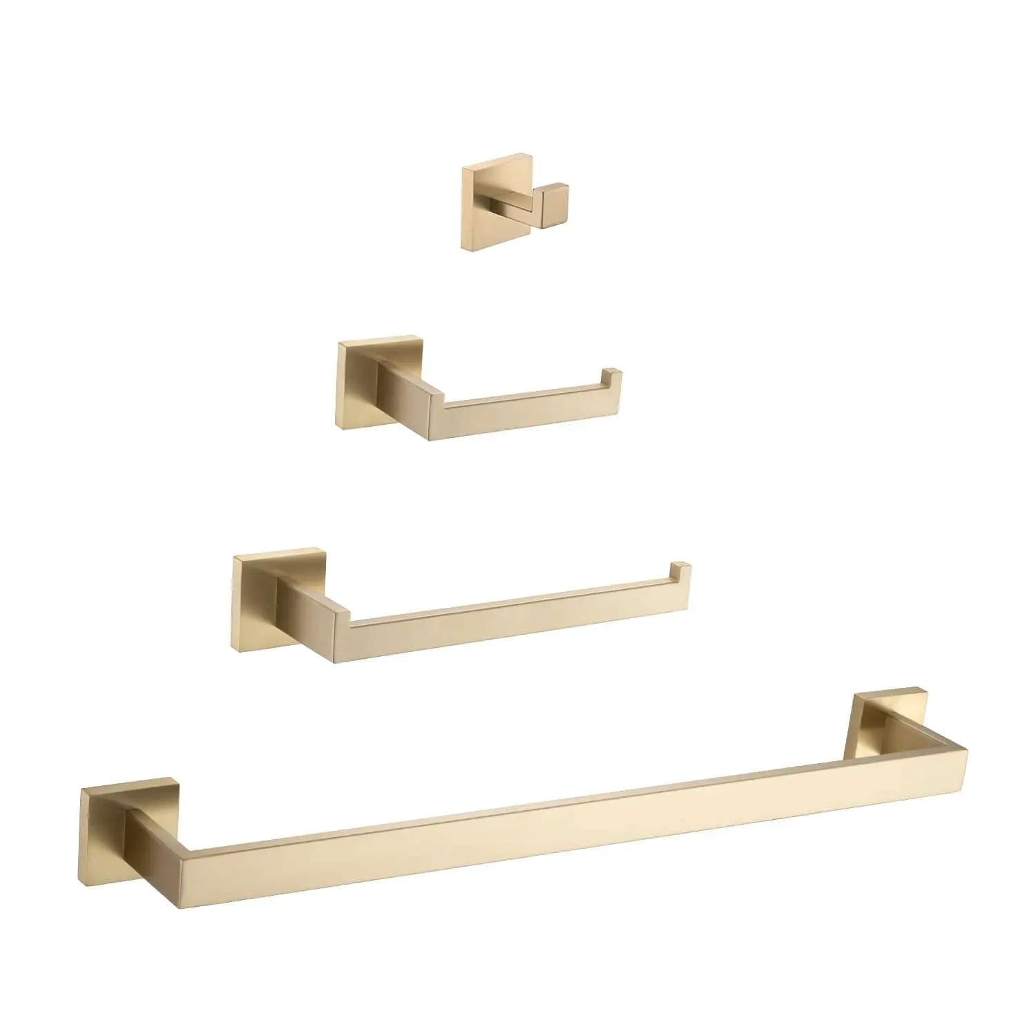 Brushed Gold 4pc Bathroom Hardware Set, Customized
Brushed Gold 4pc Bathroom Hardware Set, Customized