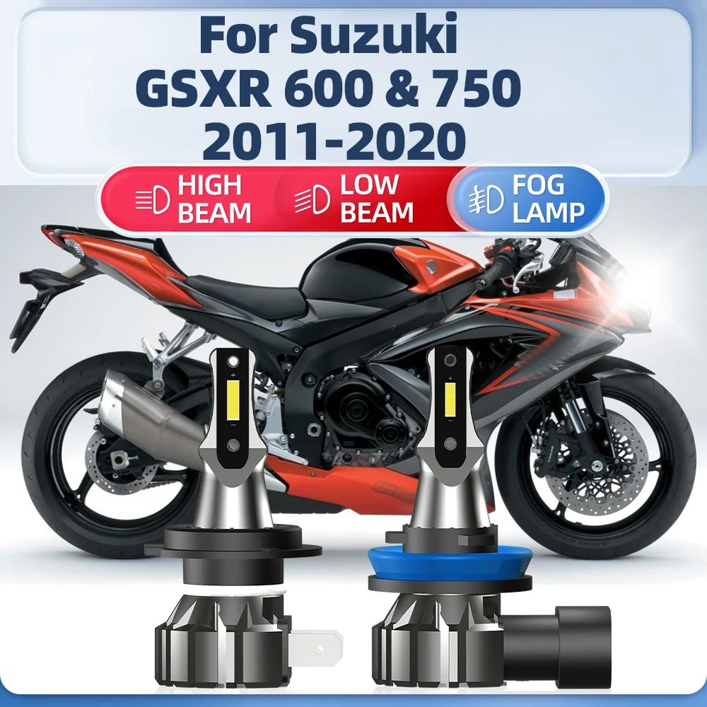 10000LM Motorcycle Led Headlights 6000K CSP Chip Moto Light 12V 24V For Suzuki GSXR 600 & 750 2011-2015 2016 2017 2018 2019 2020
10000LM Motorcycle Led Headlights 6000K CSP Chip Moto Light 12V 24V For Suzuki GSXR 600 & 750 2011-2015 2016 2017 2018 2019 2020