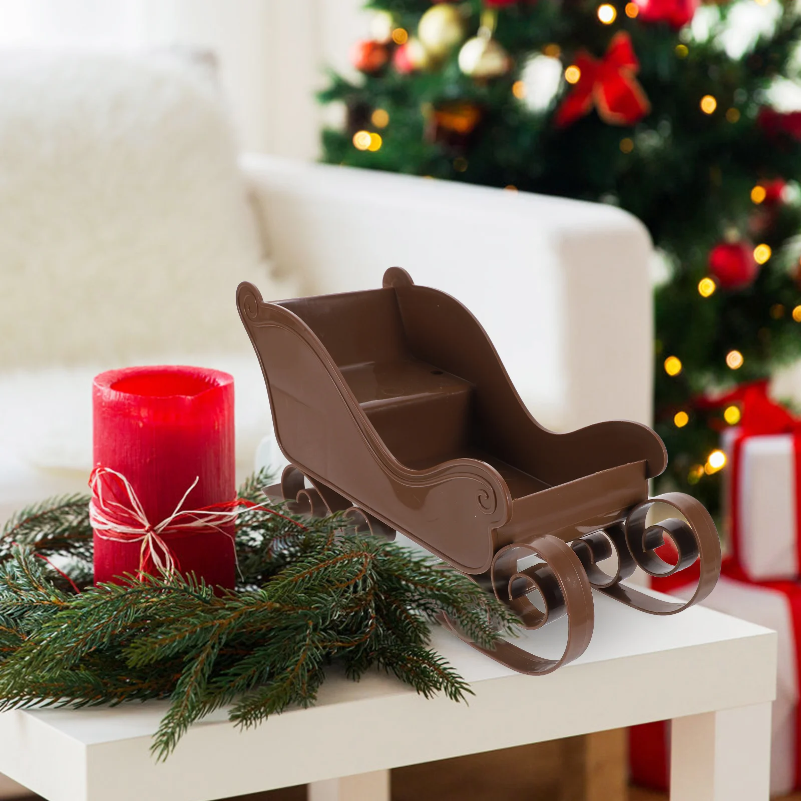 Christmas Tree Ornaments Sleigh Santas Table Centerpiece Sled Tabletop Sleighs Claus Mini Design Edges Corners Festive
Christmas Tree Ornaments Sleigh Santas Table Centerpiece Sled Tabletop Sleighs Claus Mini Design Edges Corners Festive