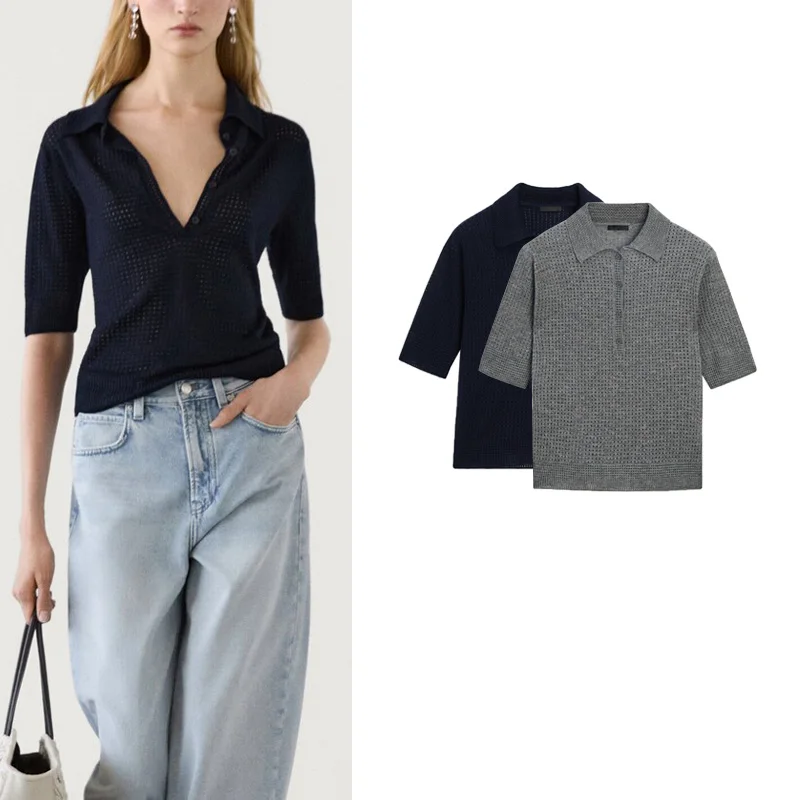 Весенний новый Sle MD Versatile ort Casual Top с выдолбленным воротником ort Sve Женская трикотажная одежда из полиэфирного волокна
Весенний новый Sle MD Versatile ort Casual Top с выдолбленным воротником ort Sve Женская трикотажная одежда из полиэфирного волокна