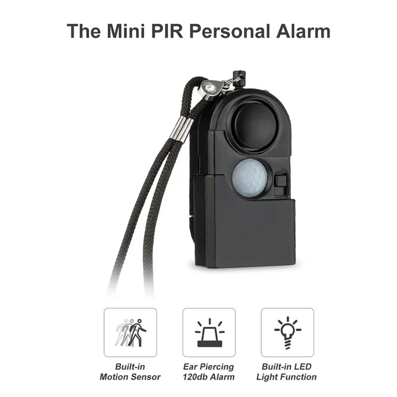 4Pcs Portable Mini Motion Detector Alarm 120DB Siren SOS LED Light Security For Travel Home Kids Safe Personal Alarm
4Pcs Portable Mini Motion Detector Alarm 120DB Siren SOS LED Light Security For Travel Home Kids Safe Personal Alarm