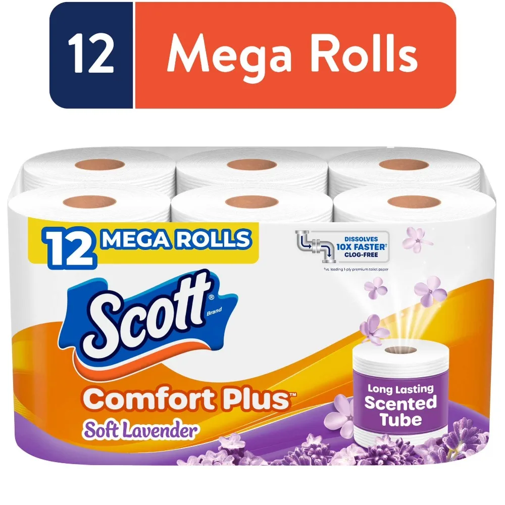 Soft Lavender Scented Toilet Paper Mega Rolls 12 Pack Big Discount Great Offer Cost Effective Bathroom Tissue Bulk
Soft Lavender Scented Toilet Paper Mega Rolls 12 Pack Big Discount Great Offer Cost Effective Bathroom Tissue Bulk
