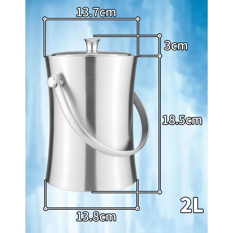 HYS Stainless Steel Ice Bucket Bar Champagne Commercial Double Ice Bucket
HYS Stainless Steel Ice Bucket Bar Champagne Commercial Double Ice Bucket