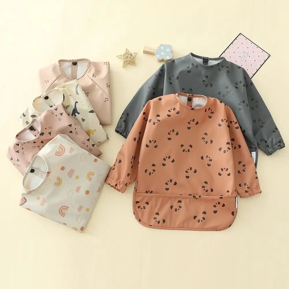 Soft Machine Washable Mess Proof Baby Bib Adjustable Full Sleeve Baby Smock Waterproof 6-54 Months Bib Outfit Baby
Soft Machine Washable Mess Proof Baby Bib Adjustable Full Sleeve Baby Smock Waterproof 6-54 Months Bib Outfit Baby