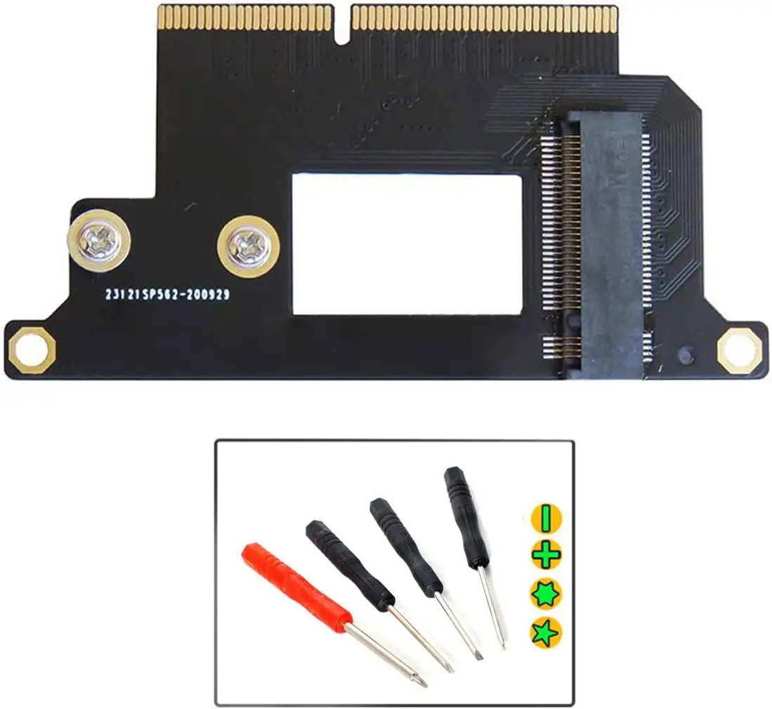 Карта-конвертер JoniSerl M.2 NGFF M-Key NVME SSD подходит для 2016 2017 13 дюймов A1708 A1707 A1706
Карта-конвертер JoniSerl M.2 NGFF M-Key NVME SSD подходит для 2016 2017 13 дюймов A1708 A1707 A1706