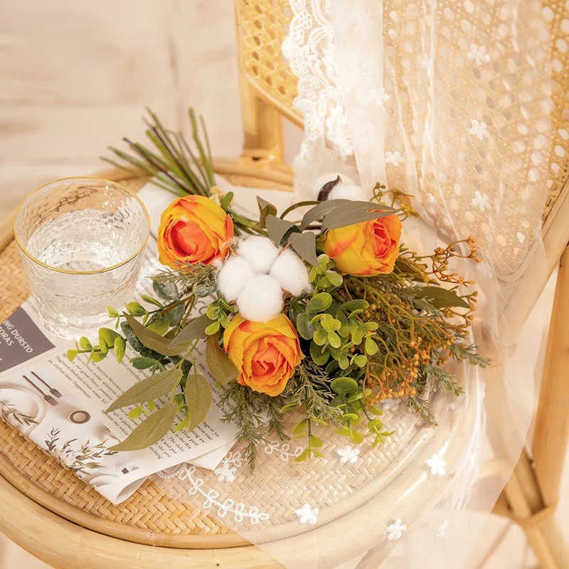 Che White Cotton Bouquet Simulation Flower Green Plant Home Decoration Flower Arrangement Wedding Bouquet Bridal Wreath DIY
Che White Cotton Bouquet Simulation Flower Green Plant Home Decoration Flower Arrangement Wedding Bouquet Bridal Wreath DIY