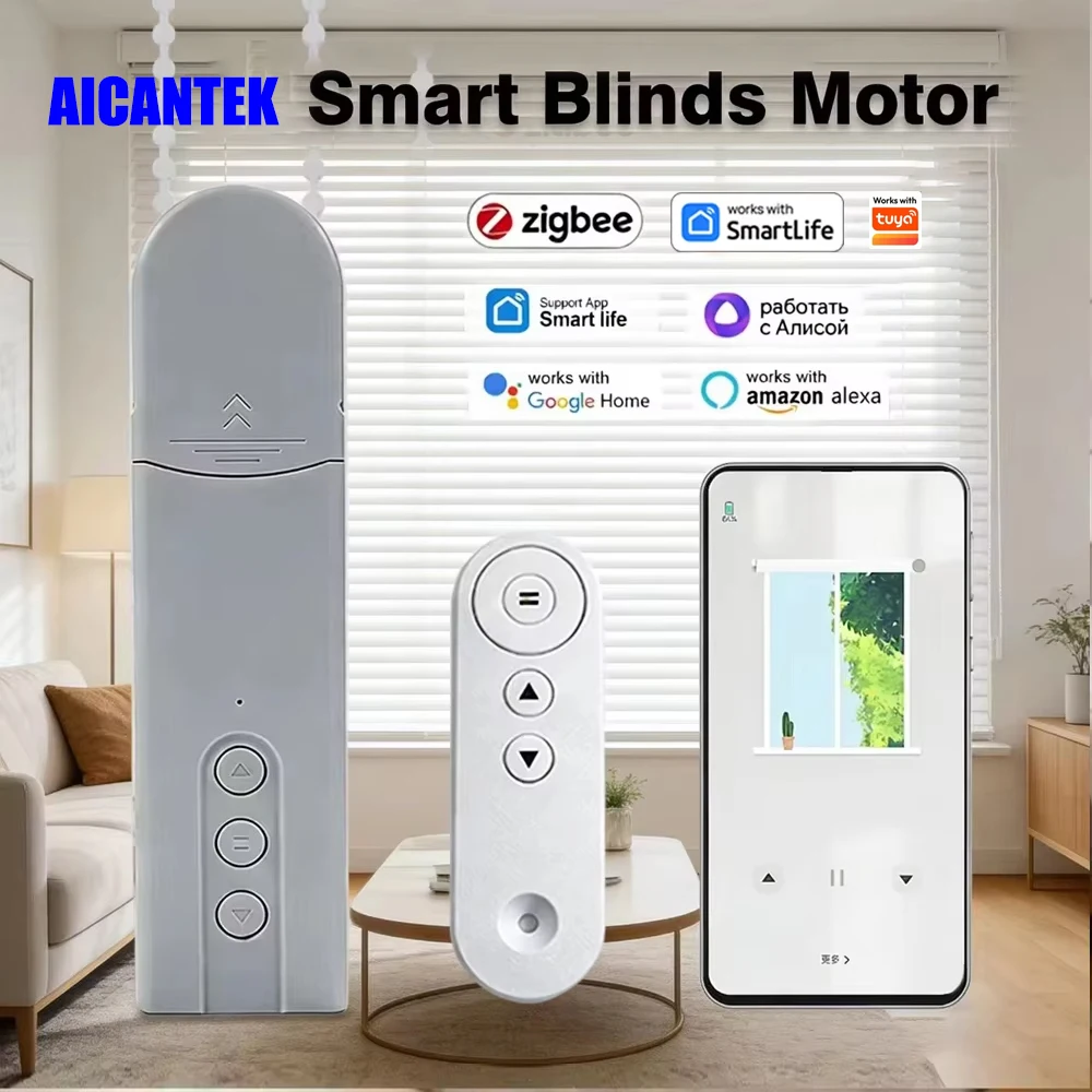 Wifi Automatic Electric Roller Shutter Zigbee Smart Blind Motor App Control Curtain Driver with Alexa & Google Assistant
Wifi Automatic Electric Roller Shutter Zigbee Smart Blind Motor App Control Curtain Driver with Alexa & Google Assistant