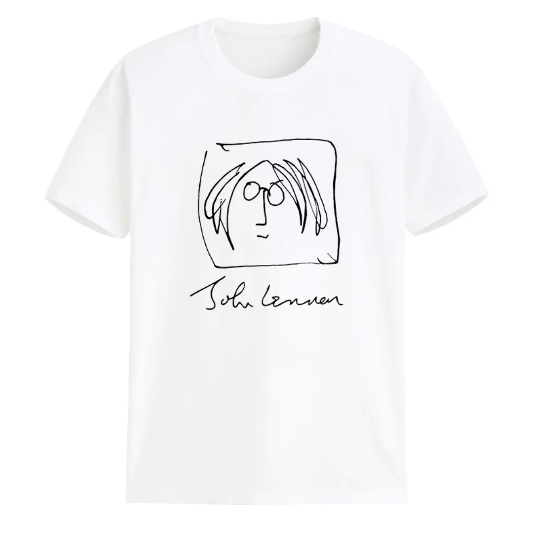 Джон Леннон с автопортретом The Beatles Rock Памятная футболка Осенняя модная спортивная мужская футболка из чистого хлопка Футболка Y2k Woman
Джон Леннон с автопортретом The Beatles Rock Памятная футболка Осенняя модная спортивная мужская футболка из чистого хлопка Футболка Y2k Woman