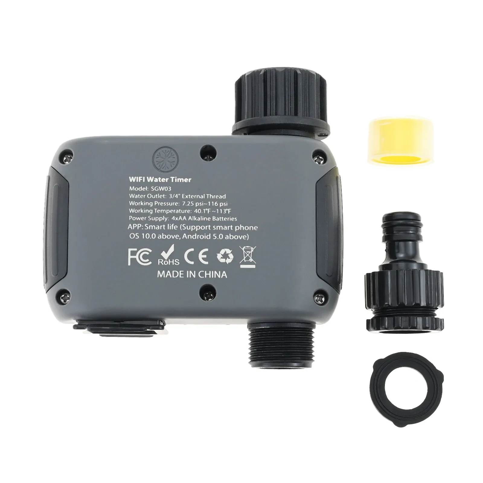 WiFi Sprinkler Timer Smart Irrigation Computer App Control Rain Delay Automatic Sprinkler Drip Irrigation System for Lawn Garden
WiFi Sprinkler Timer Smart Irrigation Computer App Control Rain Delay Automatic Sprinkler Drip Irrigation System for Lawn Garden