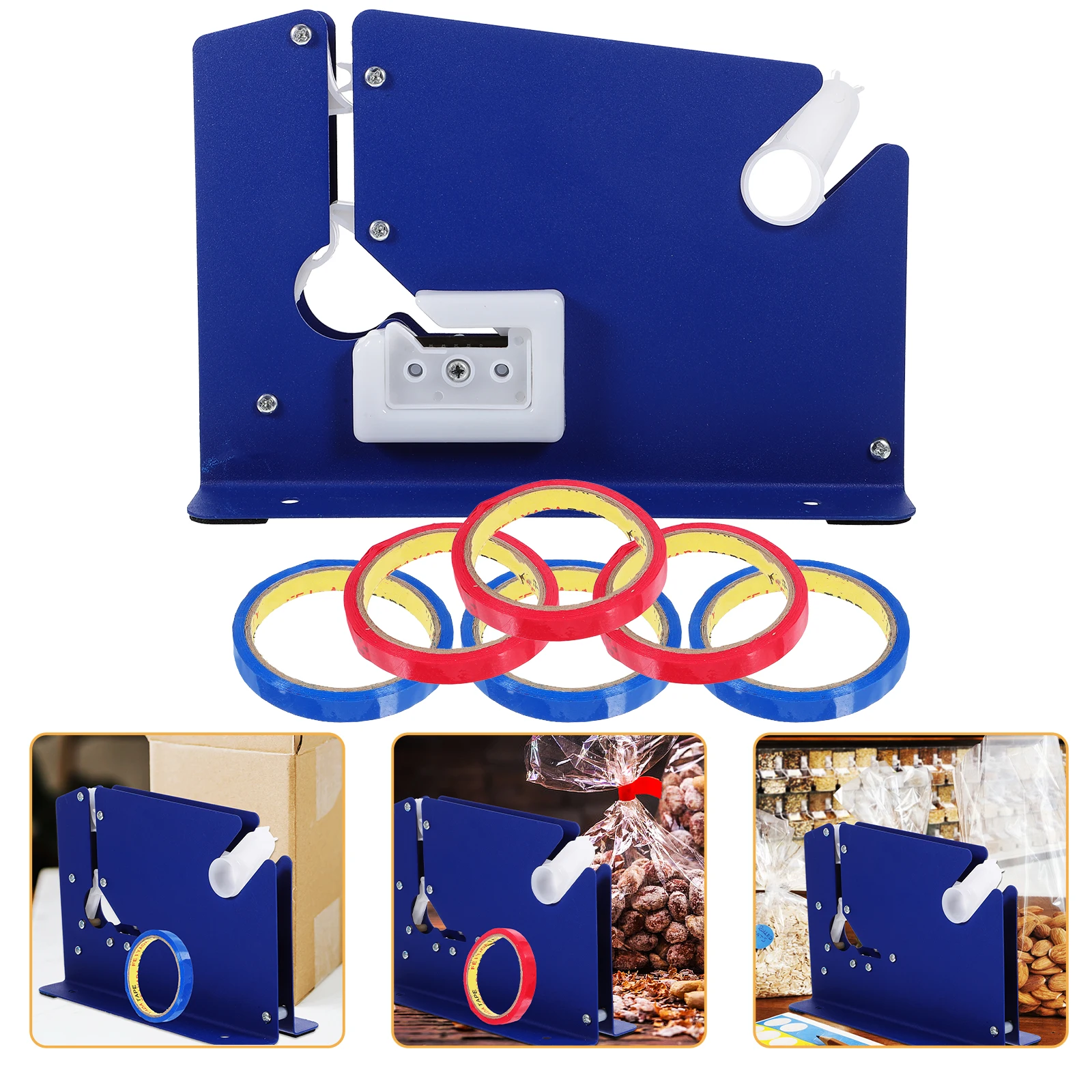 6pcs Heavy Duty Metal Bag Tape Dispenser with 12mm Width for Supermarket Shop Sealing Usage Adhesive Tape Machine
6pcs Heavy Duty Metal Bag Tape Dispenser with 12mm Width for Supermarket Shop Sealing Usage Adhesive Tape Machine