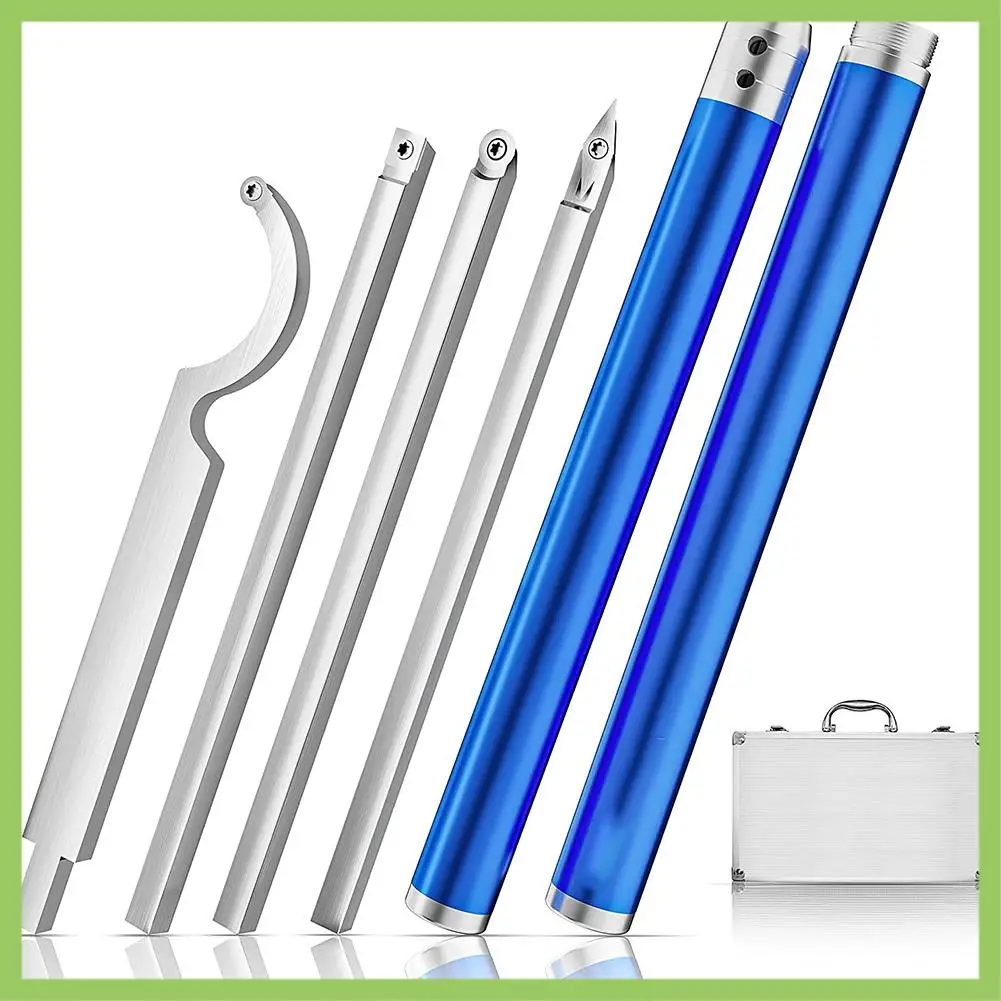 ABJT-Carbide Lathe Tools Aluminum Lathe Tool For Woodturning,Wood Turning Chisel For Lathe With Full Size Replacement Tips 
ABJT-Carbide Lathe Tools Aluminum Lathe Tool For Woodturning,Wood Turning Chisel For Lathe With Full Size Replacement Tips