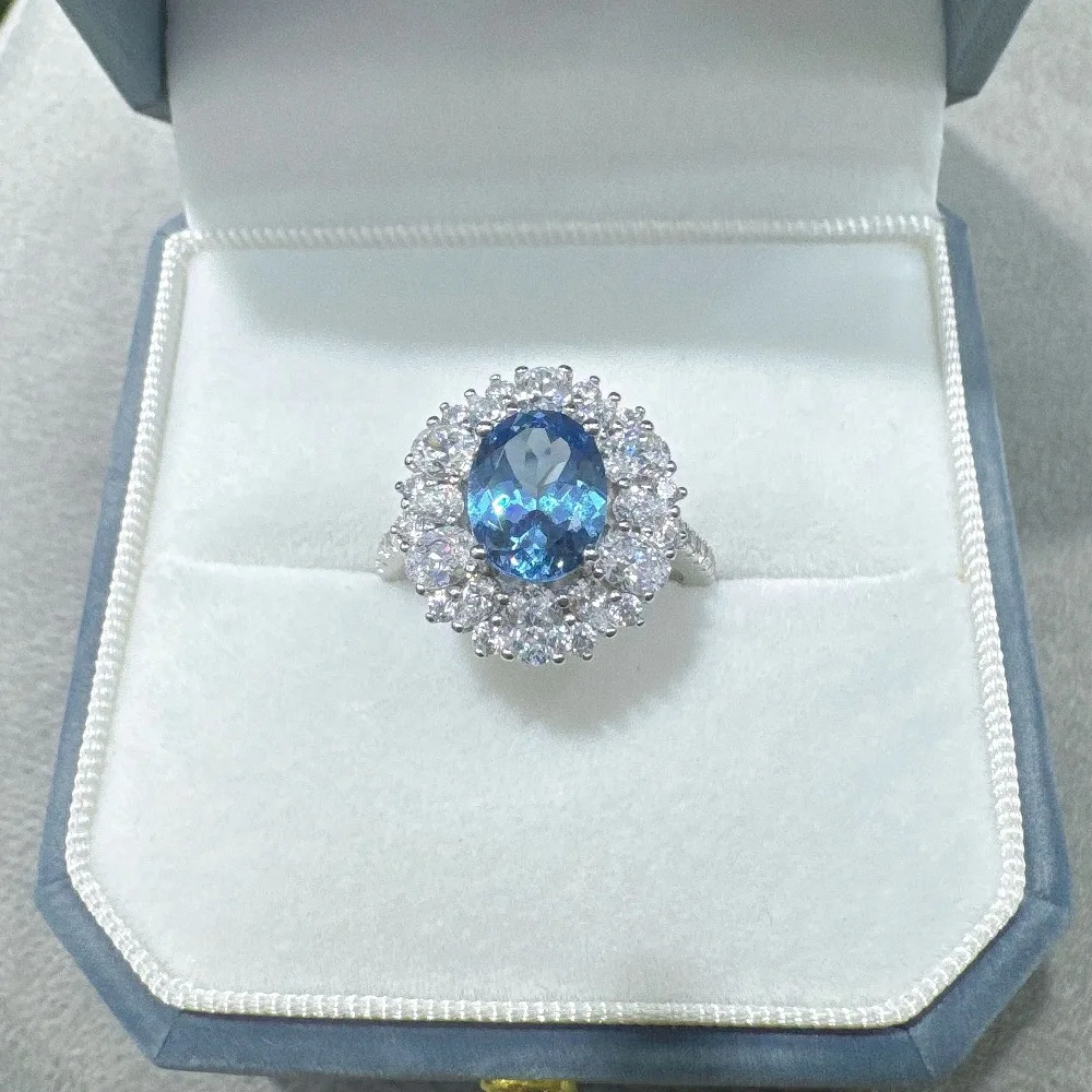 Sparkling 7x9mm Lab Grown Spinel Rings for Women - 925 Sterling Silver Engagement Ring & Female Wedding Band Jewelry Gift
Sparkling 7x9mm Lab Grown Spinel Rings for Women - 925 Sterling Silver Engagement Ring & Female Wedding Band Jewelry Gift