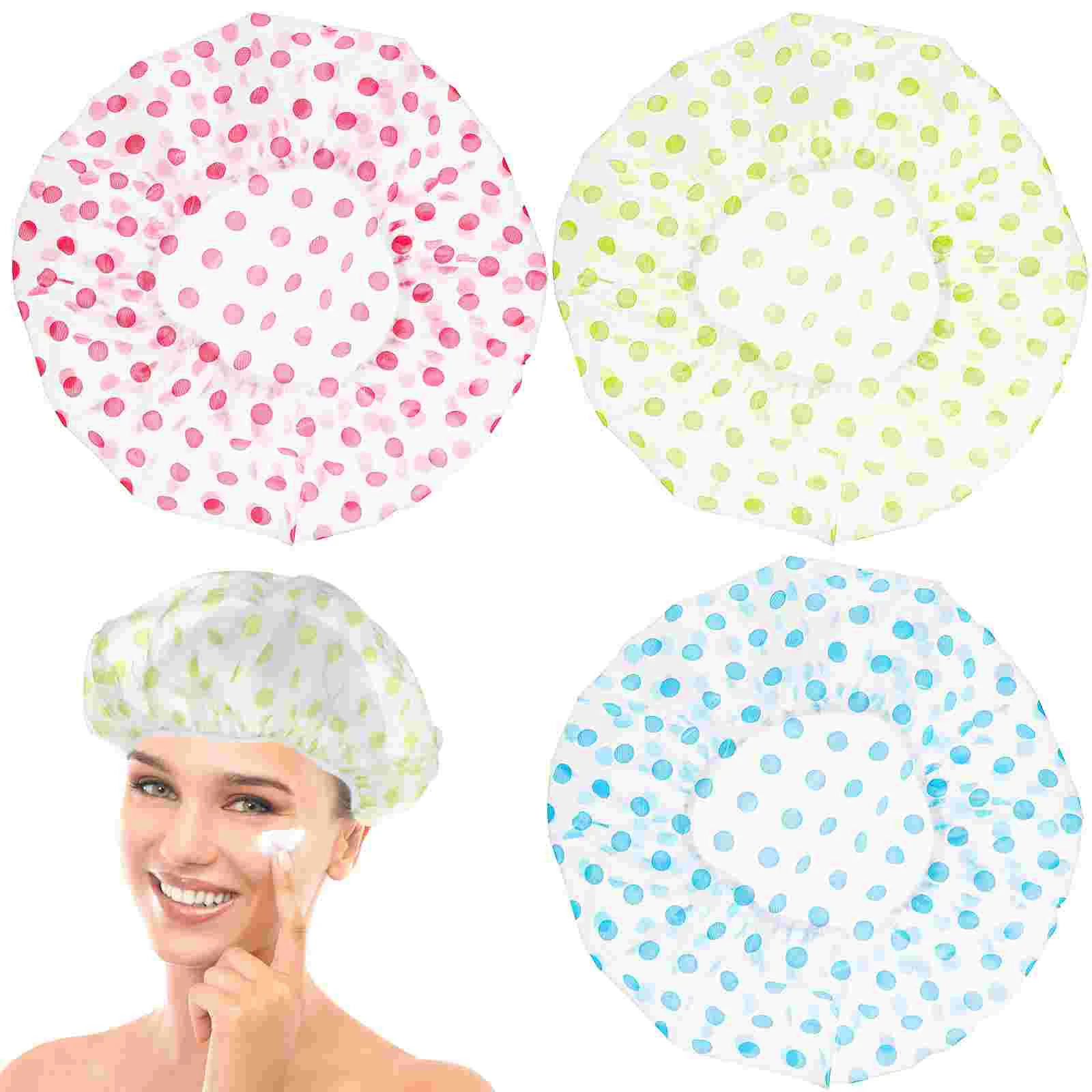 6 Pcs Dot Thickened Waterproof Keep Salon Hat Fashion Shower Caps Elastic Band Hair Miss
6 Pcs Dot Thickened Waterproof Keep Salon Hat Fashion Shower Caps Elastic Band Hair Miss
