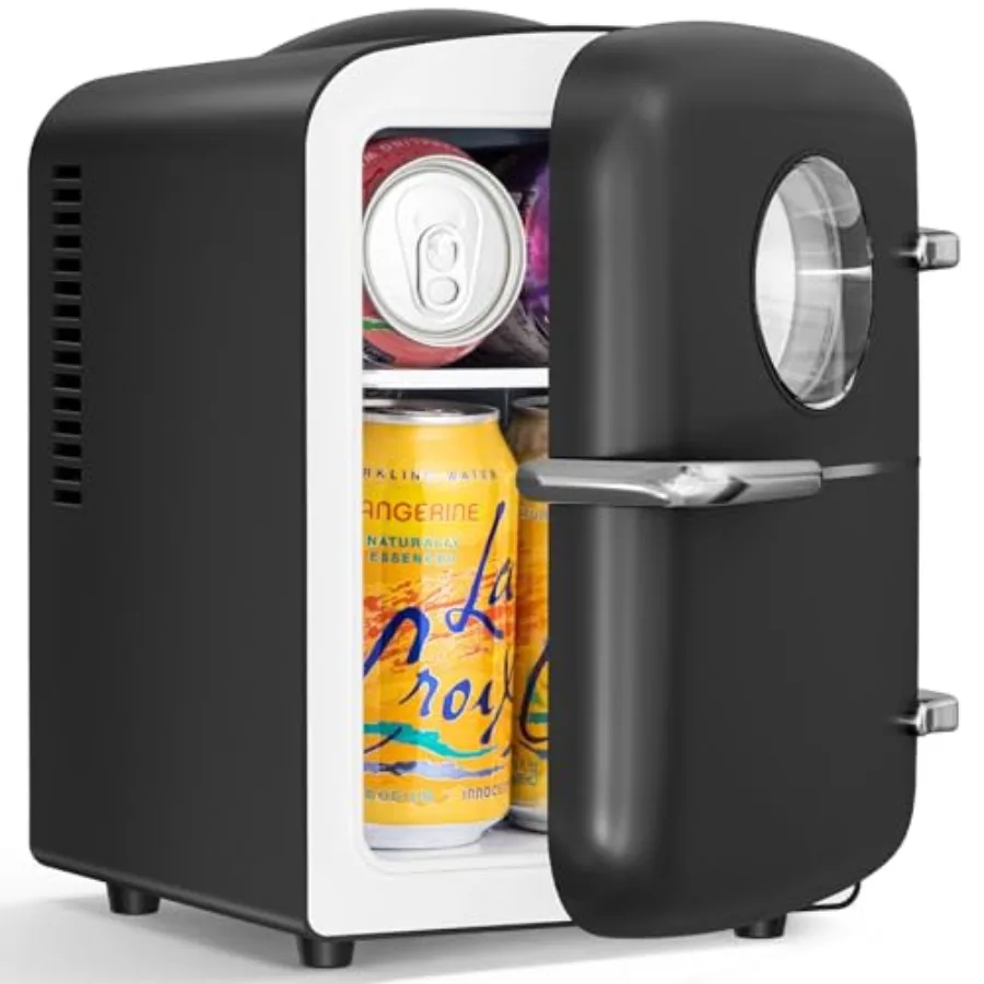 Compact Mini Fridge, 4L Capacity/6 Cans Portable Cooler and Warmer Compact Refrigerator, for Bedroom, Car, Office and Dorm, Sma
Compact Mini Fridge, 4L Capacity/6 Cans Portable Cooler and Warmer Compact Refrigerator, for Bedroom, Car, Office and Dorm, Sma