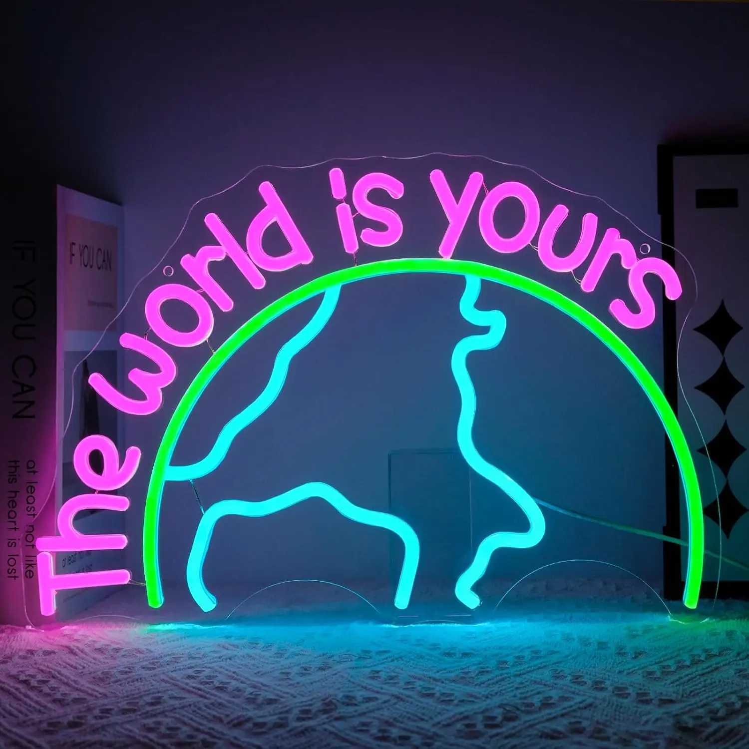 The World is Yours Neon Sign Room Decor USB Earth Led Light for Game Room Tiki Bar Garden Bedroom Decoration Birthday Gift
The World is Yours Neon Sign Room Decor USB Earth Led Light for Game Room Tiki Bar Garden Bedroom Decoration Birthday Gift