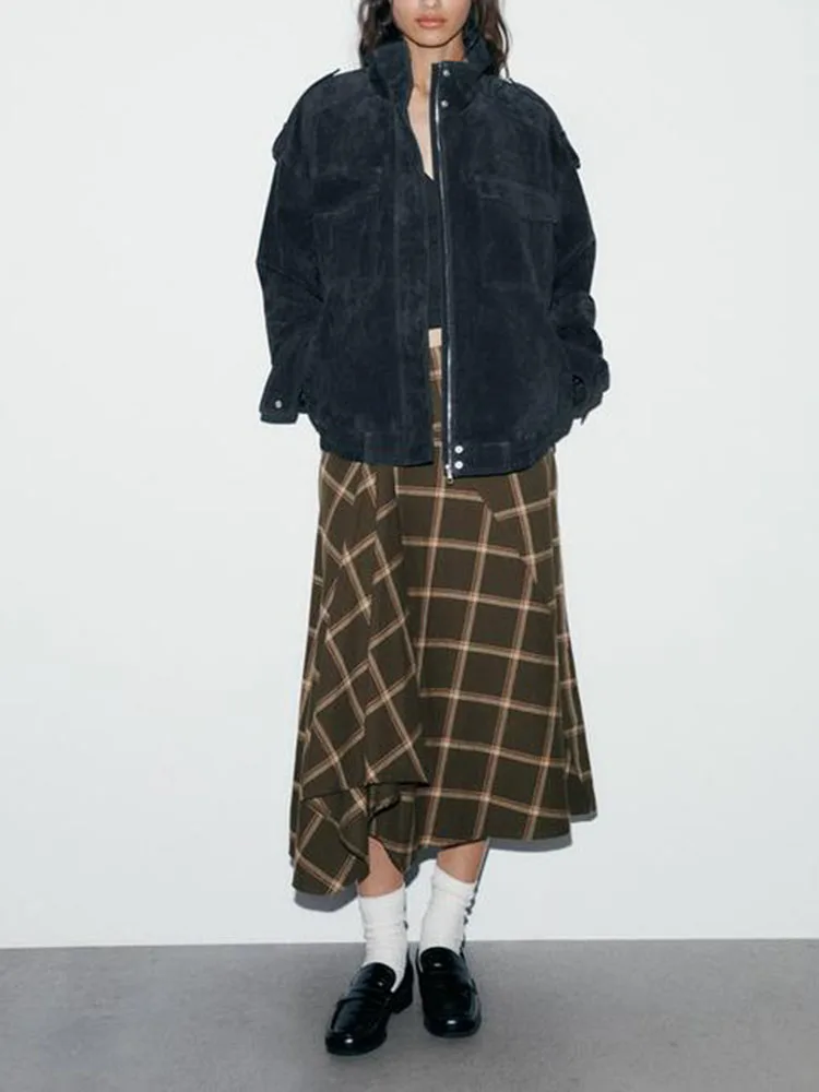 Women's Midi Skirt Low Waist Decorative Plaid New Arrival Winter Season Faion Sweet Sle Layered Design Chinese Sle Dr
Women's Midi Skirt Low Waist Decorative Plaid New Arrival Winter Season Faion Sweet Sle Layered Design Chinese Sle Dr