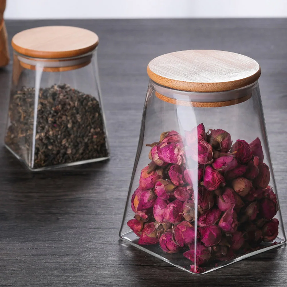 Glass Storage Tank 500 ML Sealed Containers Airtight Jars Wooden Lid Clear Surface Portable Storage Bottle
Glass Storage Tank 500 ML Sealed Containers Airtight Jars Wooden Lid Clear Surface Portable Storage Bottle