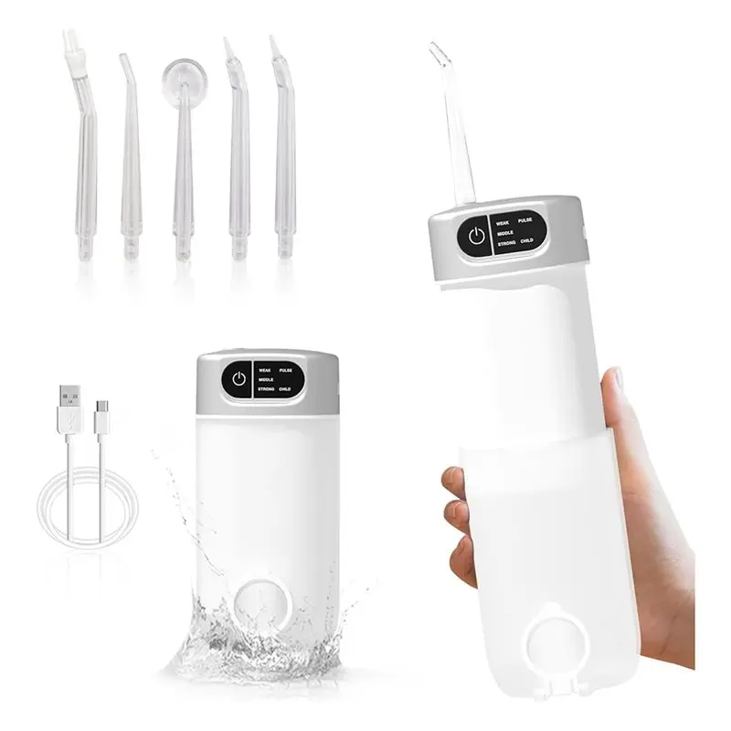 EMECE-Water Flosser Ирригатор с 5 насадками, резервуар для воды на 300 мл, работа с 5 режимами, водонепроницаемость IPX7, идеально подходит для дома и путешествий
EMECE-Water Flosser Ирригатор с 5 насадками, резервуар для воды на 300 мл, работа с 5 режимами, водонепроницаемость IPX7, идеально подходит для дома и путешествий