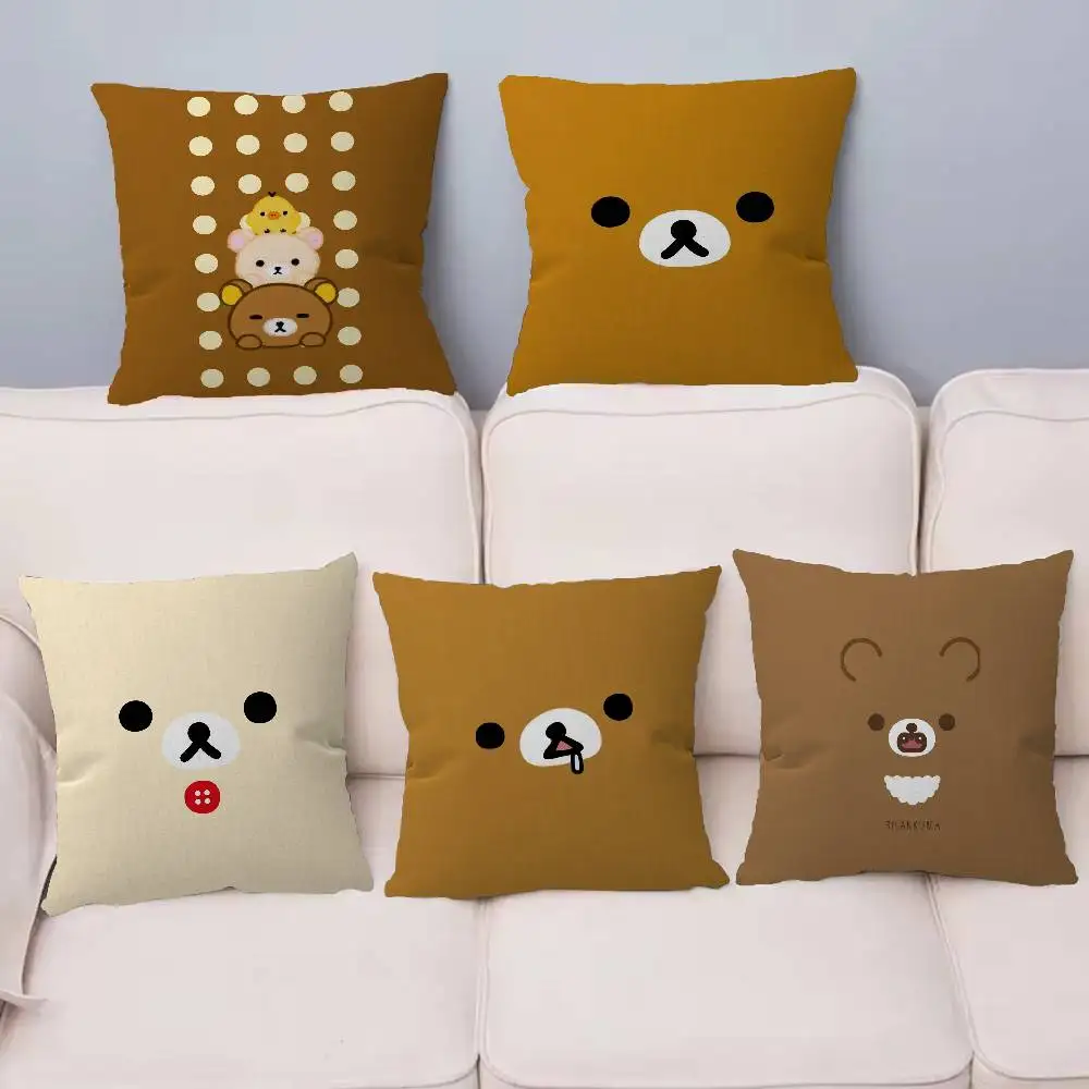 Japan Anime Cartoon R-Rilakkuma Anmie Cushion Cover Car Throw Pillow Case For Sofa Car Christmas Gift 40x40cm 45x45cm
Japan Anime Cartoon R-Rilakkuma Anmie Cushion Cover Car Throw Pillow Case For Sofa Car Christmas Gift 40x40cm 45x45cm