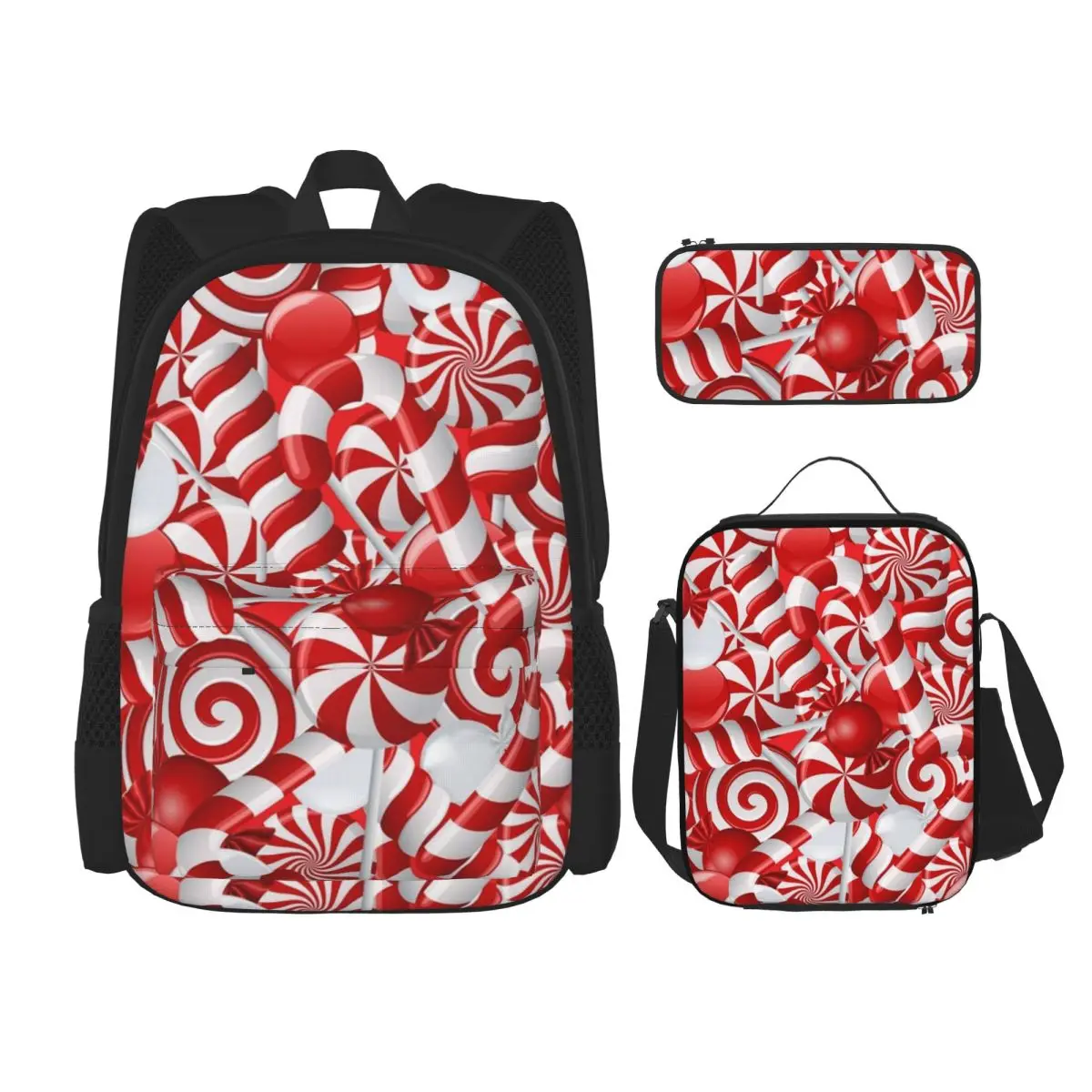 Peppermint Candy Backpacks Boys Girls Bookbag School Bags Rucksack Lunch Bag Pen Bag Three-Piece Set
Peppermint Candy Backpacks Boys Girls Bookbag School Bags Rucksack Lunch Bag Pen Bag Three-Piece Set