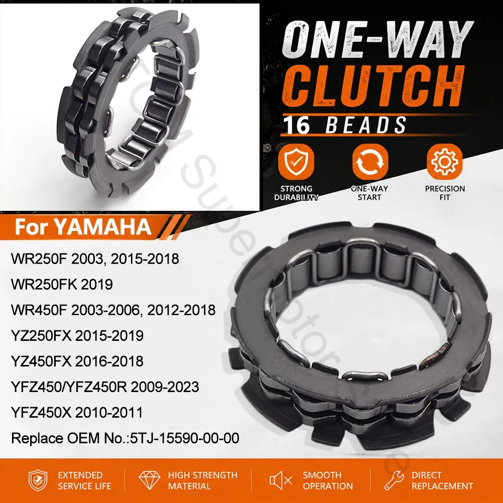 2003-2023 For YAMAHA Motorcycle Starter One Way Clutch 16 Beads Bearing Overrunning Freewheel WR250F WR450F YZ250FX YZ450FX YFZ
2003-2023 For YAMAHA Motorcycle Starter One Way Clutch 16 Beads Bearing Overrunning Freewheel WR250F WR450F YZ250FX YZ450FX YFZ