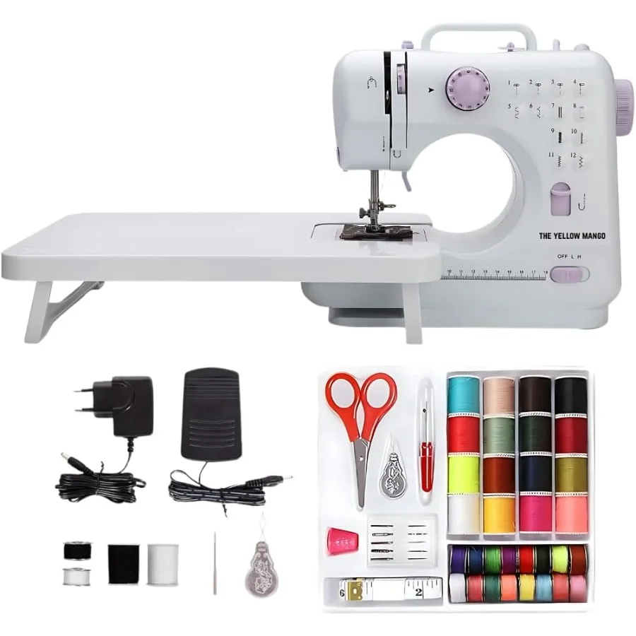 Sewing Machine Basic Sewing Machine with Foot Pedal Stitching Machine For 10pcs Sewing Kit Dual Threads Electric Tacking Machi
Sewing Machine Basic Sewing Machine with Foot Pedal Stitching Machine For 10pcs Sewing Kit Dual Threads Electric Tacking Machi