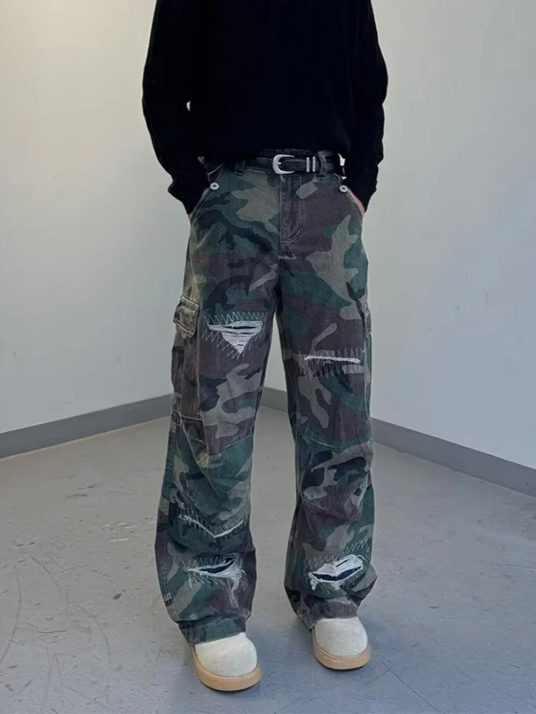 2026 American Retro Y2K Style Camouflage Baggy Cargo Ripped Jeans Pants For Men Clothes Streetwear Straight Cotton Long Trousers
2026 American Retro Y2K Style Camouflage Baggy Cargo Ripped Jeans Pants For Men Clothes Streetwear Straight Cotton Long Trousers