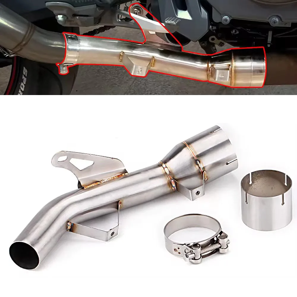 For Kawasaki Z900 2017-2024 Z 900 Escape Motorcycle Exhaust Middie Link Pipe 51MM Slip-On Stainless Mid Muffler Pipe
For Kawasaki Z900 2017-2024 Z 900 Escape Motorcycle Exhaust Middie Link Pipe 51MM Slip-On Stainless Mid Muffler Pipe