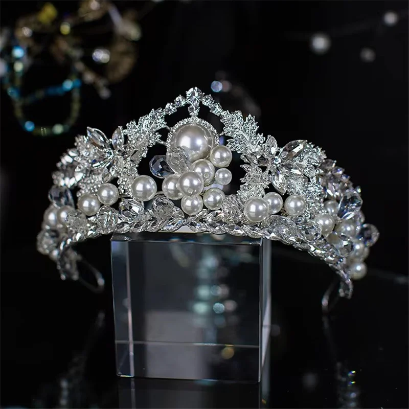 CC Romantic Crowns Wedding Hair Accessories Women Headpiece Bridal Headdress Engagement Jewelry Imitation Pearls Coronets QS48
CC Romantic Crowns Wedding Hair Accessories Women Headpiece Bridal Headdress Engagement Jewelry Imitation Pearls Coronets QS48