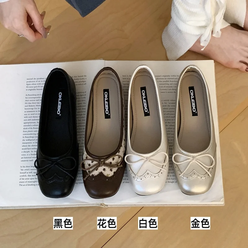 2026 Fashion Floral Carving Butterfly Knot Flats Ballet Shoes Women Mary Janes Rount Toe Spring Autumn New Style Ballerina Mujer
2026 Fashion Floral Carving Butterfly Knot Flats Ballet Shoes Women Mary Janes Rount Toe Spring Autumn New Style Ballerina Mujer