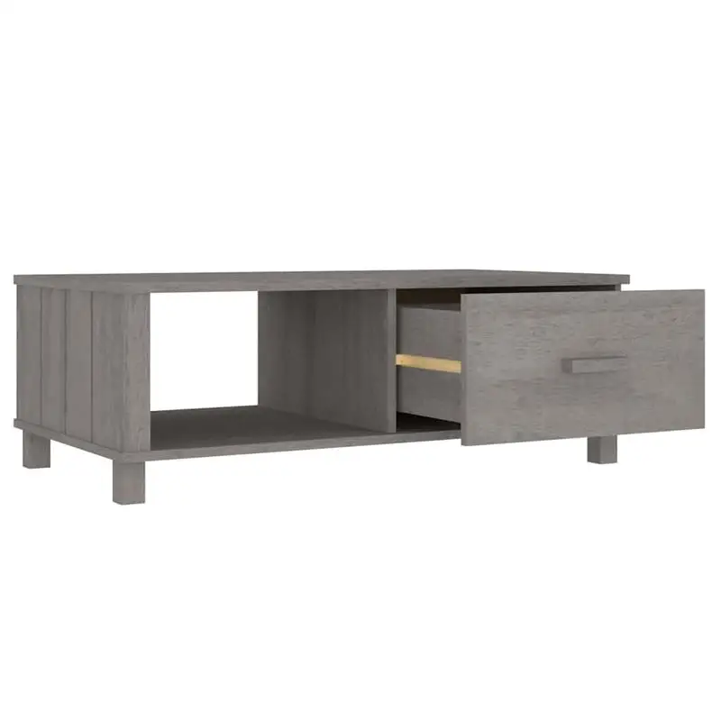Coffee Table HAMAR Light Gray 39.4"x21.7"x13.8" Solid Wood Pine
Coffee Table HAMAR Light Gray 39.4"x21.7"x13.8" Solid Wood Pine