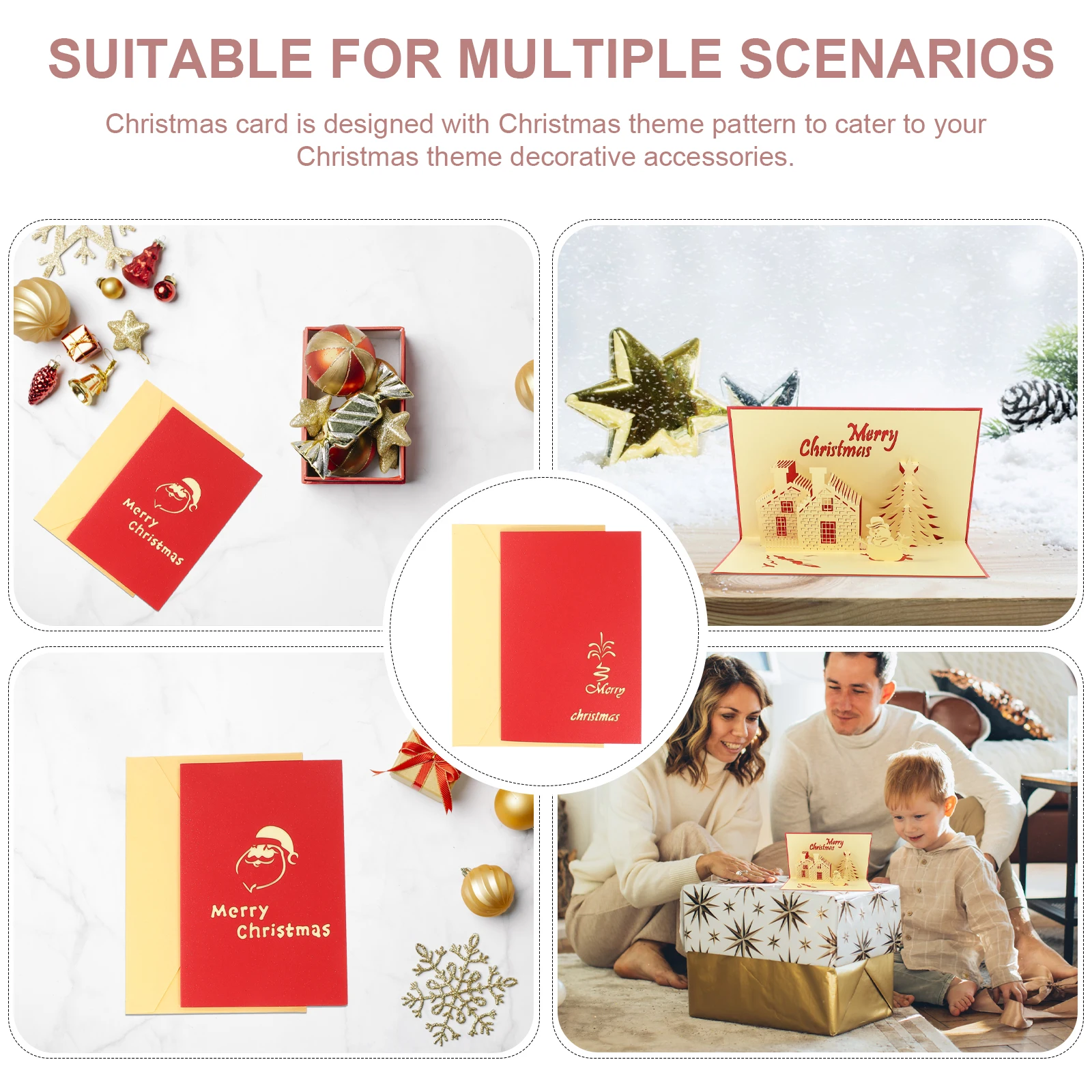 2 Pcs Small Gift Christmas Card Elder Retro Cards Labels Paper Xmas Seasonal Greeting
2 Pcs Small Gift Christmas Card Elder Retro Cards Labels Paper Xmas Seasonal Greeting